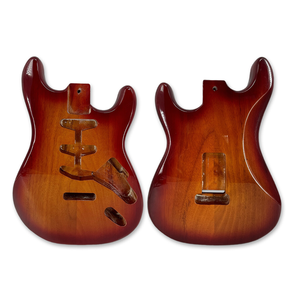 SSS Style Guitar Body replacement For Yellow Painting Mahogany Bolt on