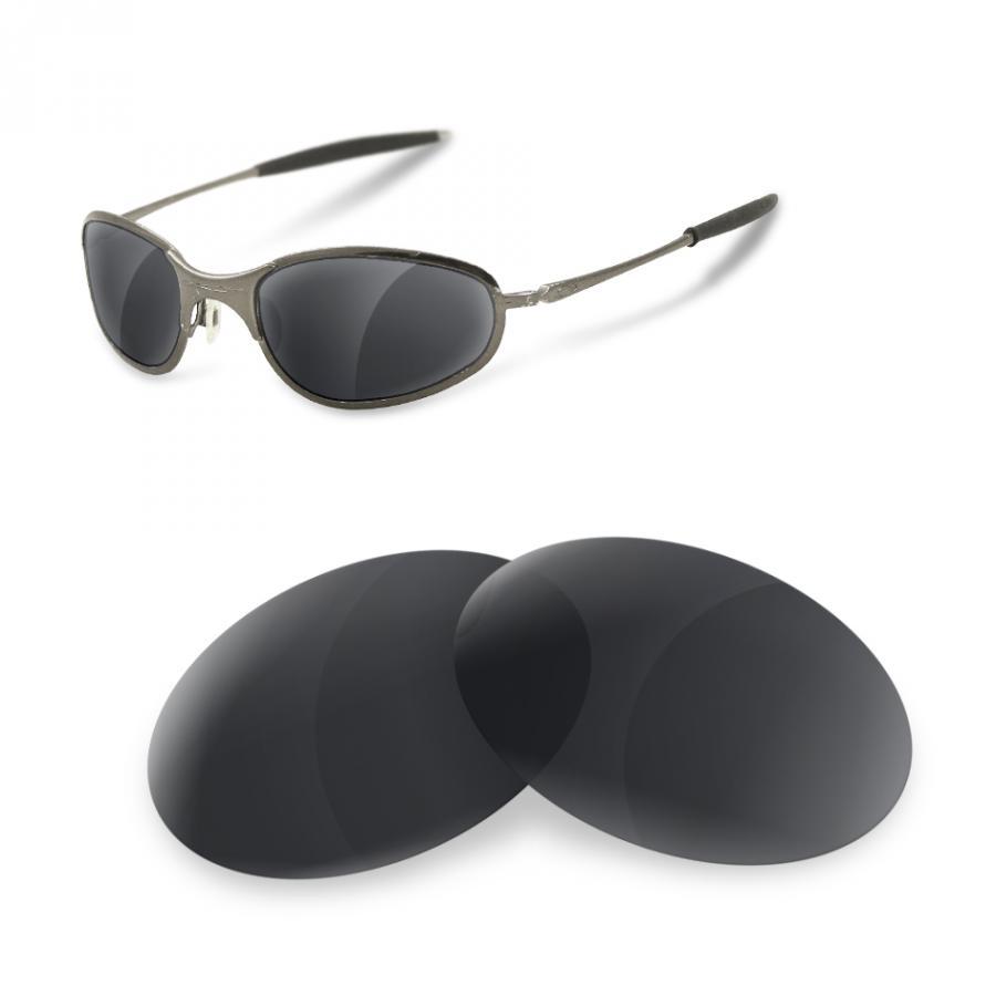 SURE Polarized Replacement Lenses for Oakley A Wire Thick (Black Iridium)