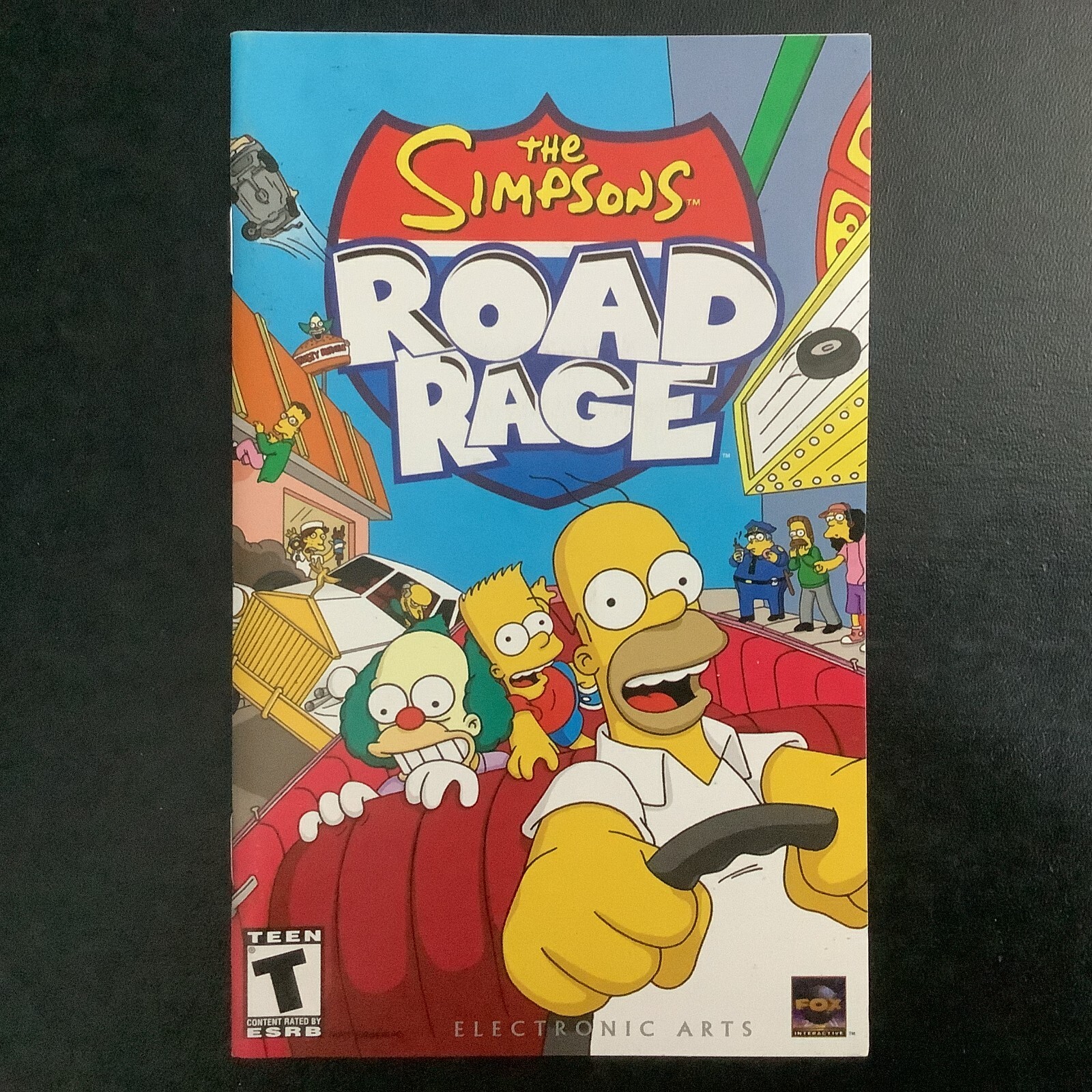 Simpsons Road Rage PS2 PlayStation 2 Instruction Manual Only