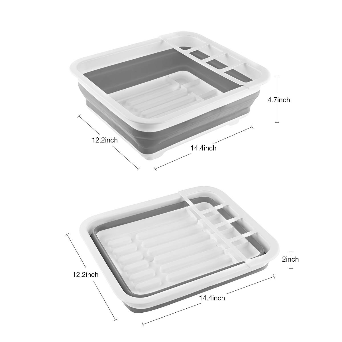 Collapsible Dish Drying Rack Portable Kitchen Drainer for RV Camping