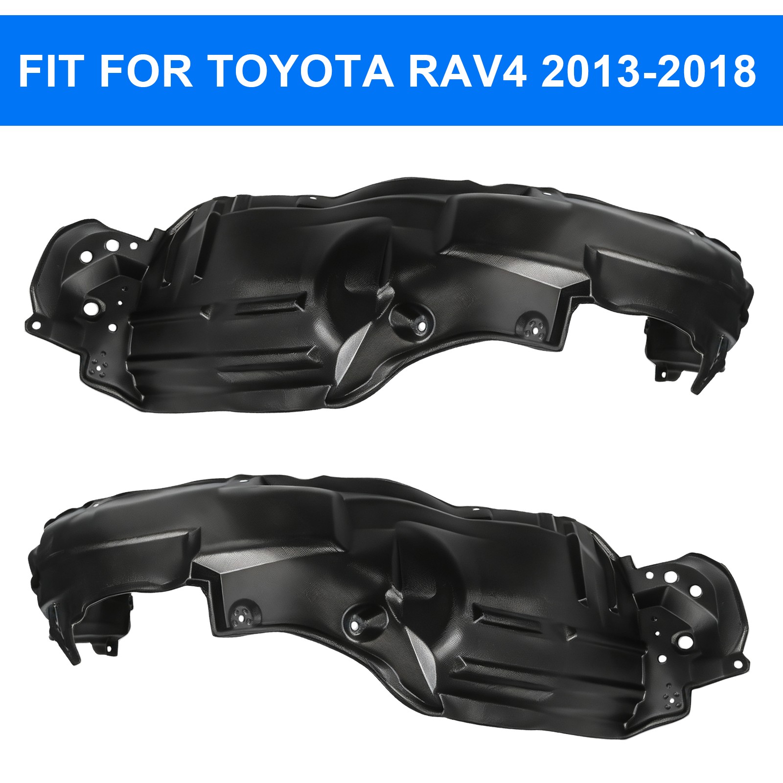 Front Inner Fender Liner Set For Toyota RAV4 2013-2018 Driver & Passenger Side