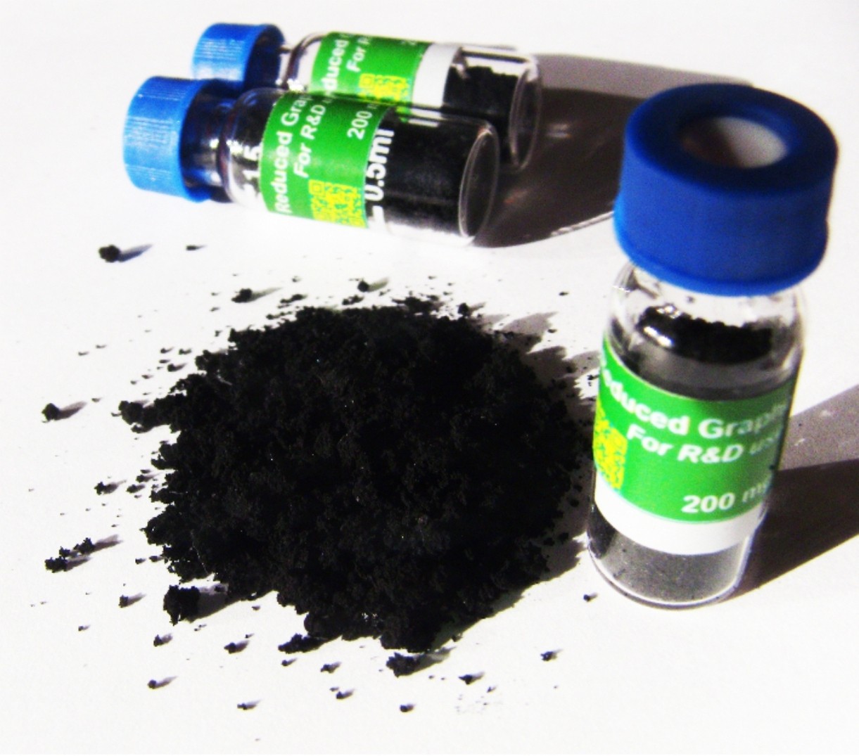 Reduced Graphene Oxide Solid 200 mg Black Powder Chemical Reduction