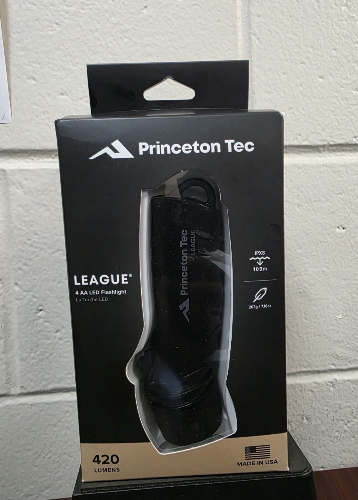 Princeton Tec League 420 Lumen LED Flashlight – Made in USA – Waterproof IPX8