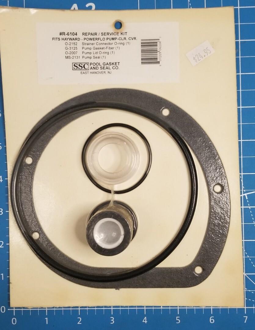 SSC R-6104 Repair / Service Kit Fits Hayward Powerflo Pump-CLR. CVR.