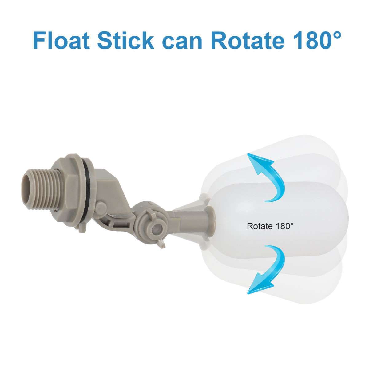 4x Water Float 1/2" Automatic Shut Off Valve Quick Connctor Tank Overfill Stop