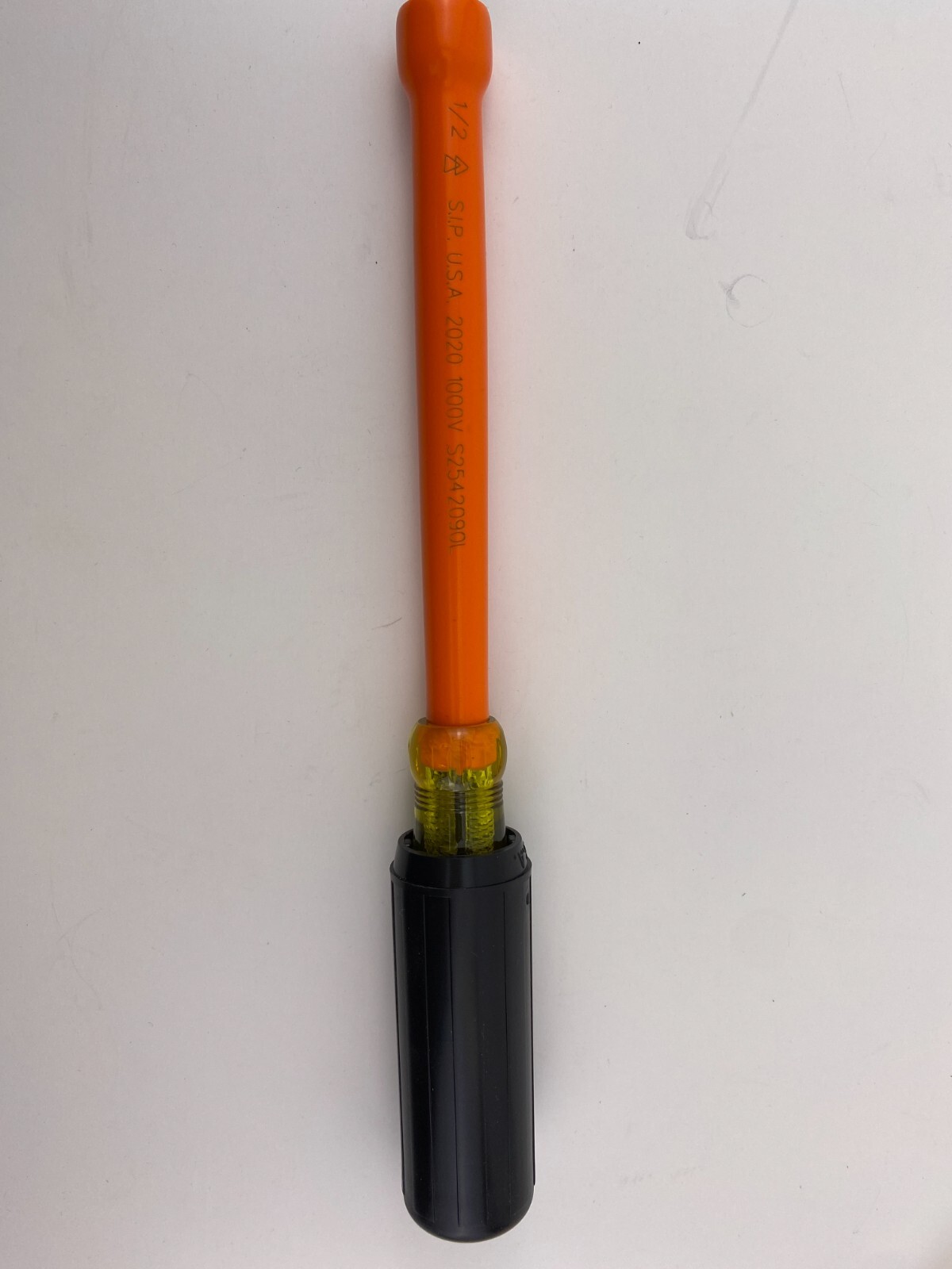 Salisbury S2542090L Nutdriver 1/2" x 6" Insulated, 1000 Volt Rated