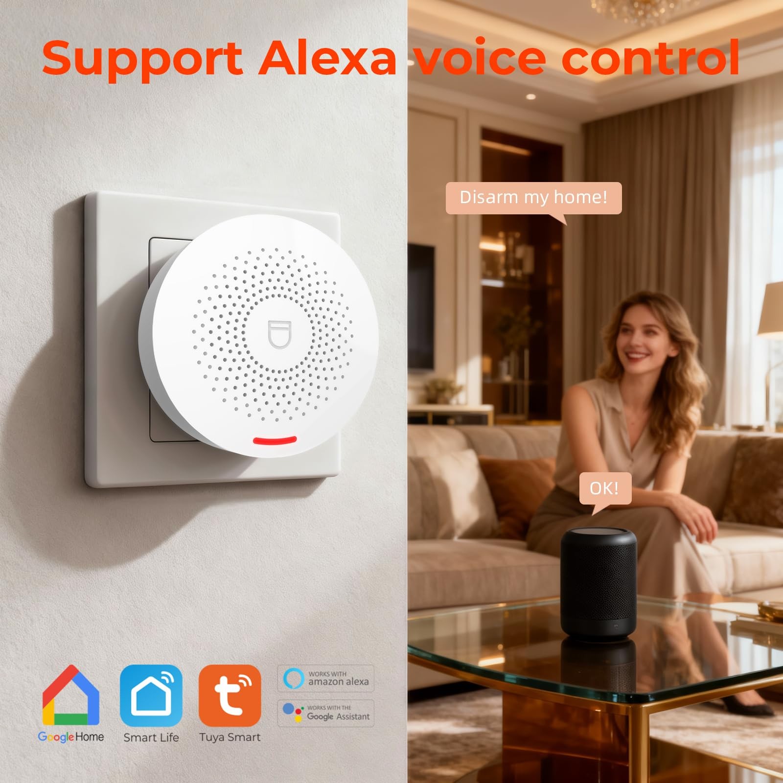 Caregiver Call Button Wireless Call Button for Elderly at Home,WiFi Panic But...