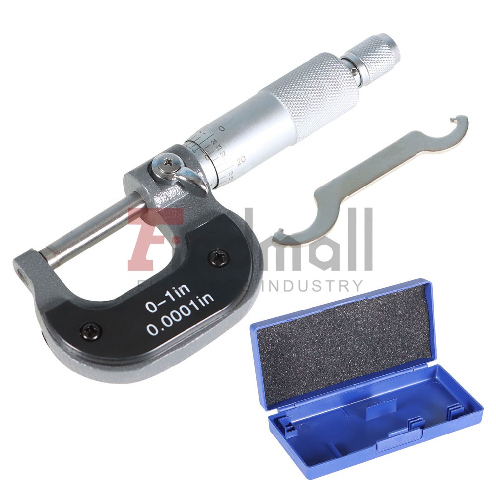 0-1" 0.0001" Precision Outside Micrometer Carbide Tipped, Standard High Quality