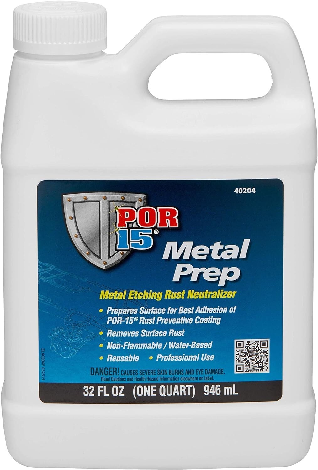 New POR-15 40204 Metal Prep Rust Remover Quart, Free Shipping