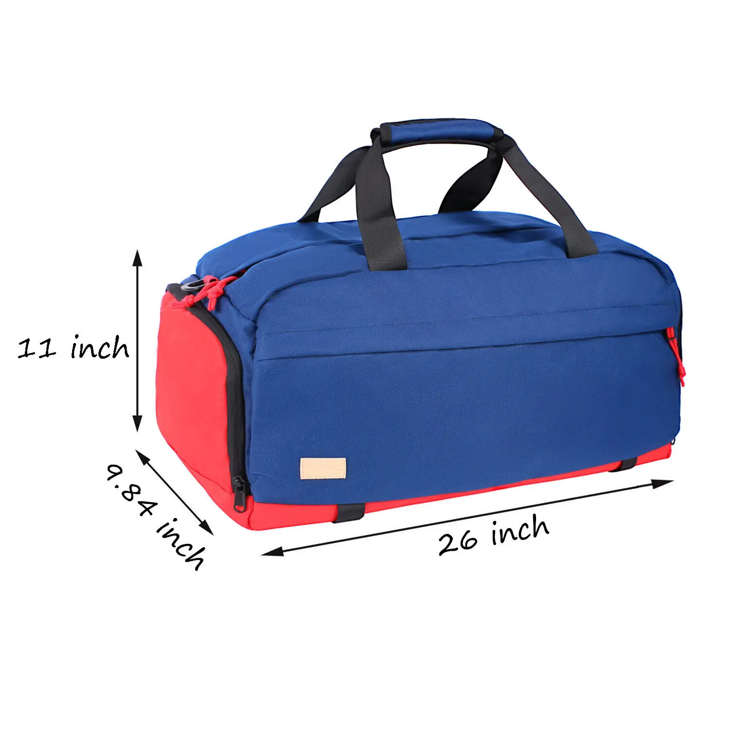 Mosiso 26' Waterproof Sports Duffel Bag with Shoe Compartment Luggage Gym Bag