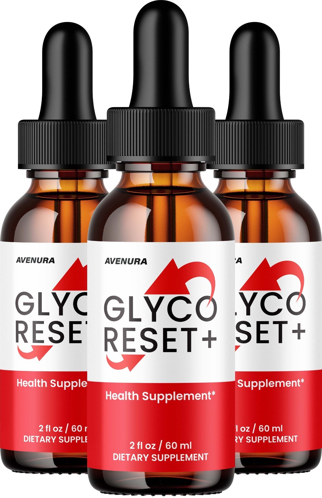 (3 Pack) Glyco Reset Drops – GlycoReset Advanced Formula Liquid Blood Support
