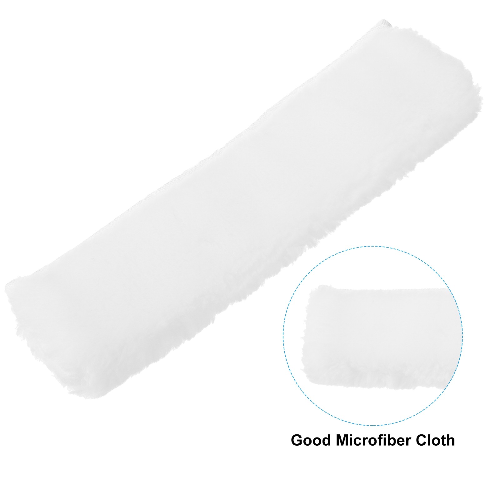 Microfiber Window Scrubber Replacement Head 9.84" White