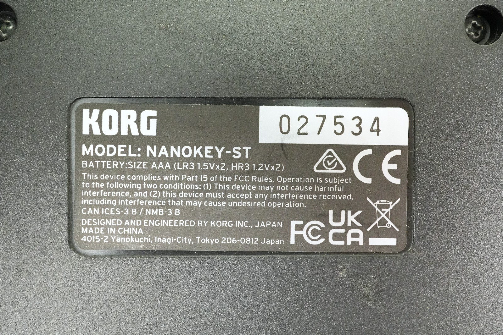 Korg nanoKEY Studio Wireless MIDI Keyboard Controller Bluetooth USB Tested