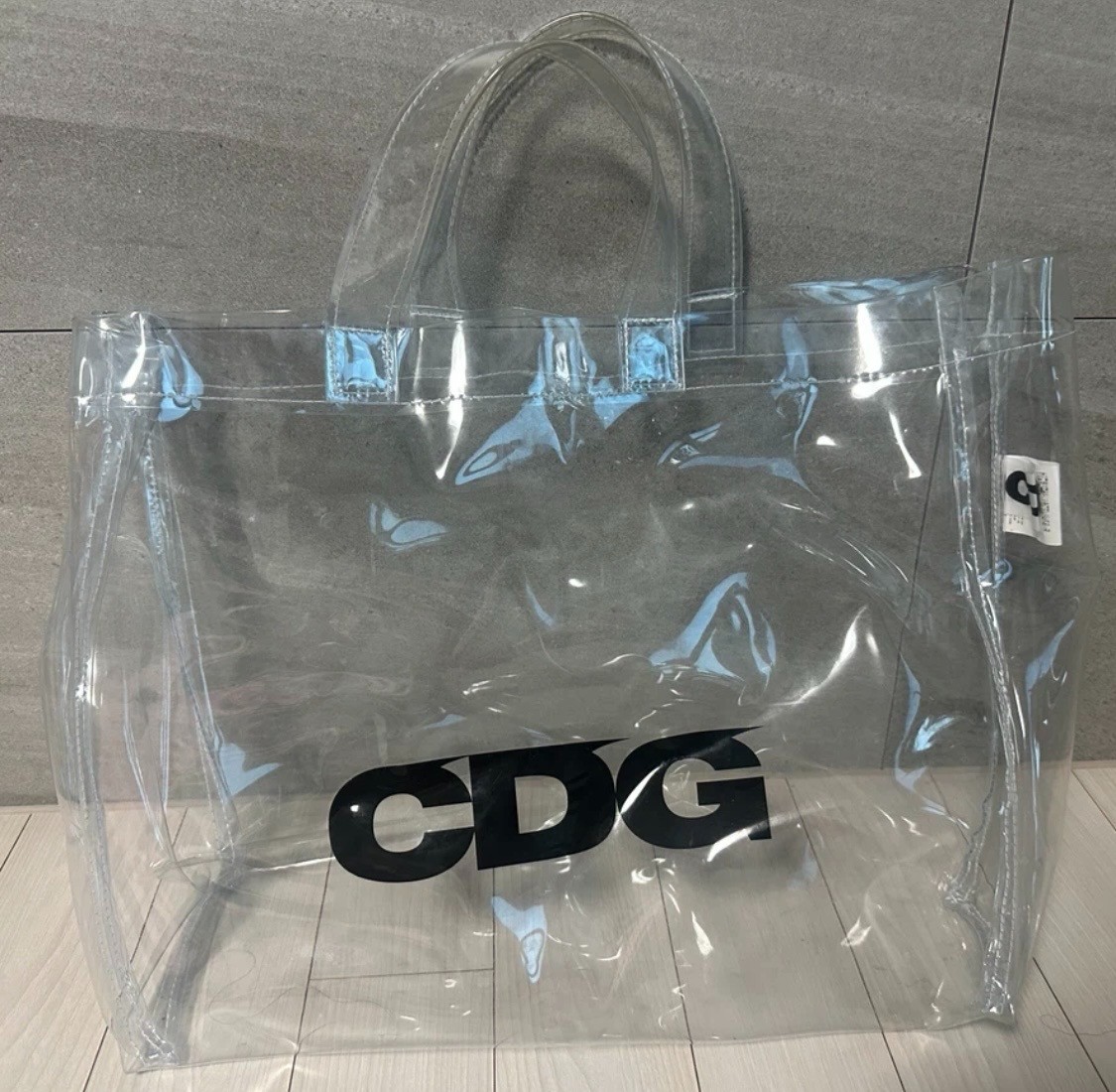 COMME des GARÇONS CDG PVC Clear Tote Bag Limited Edition Transparent Shopper