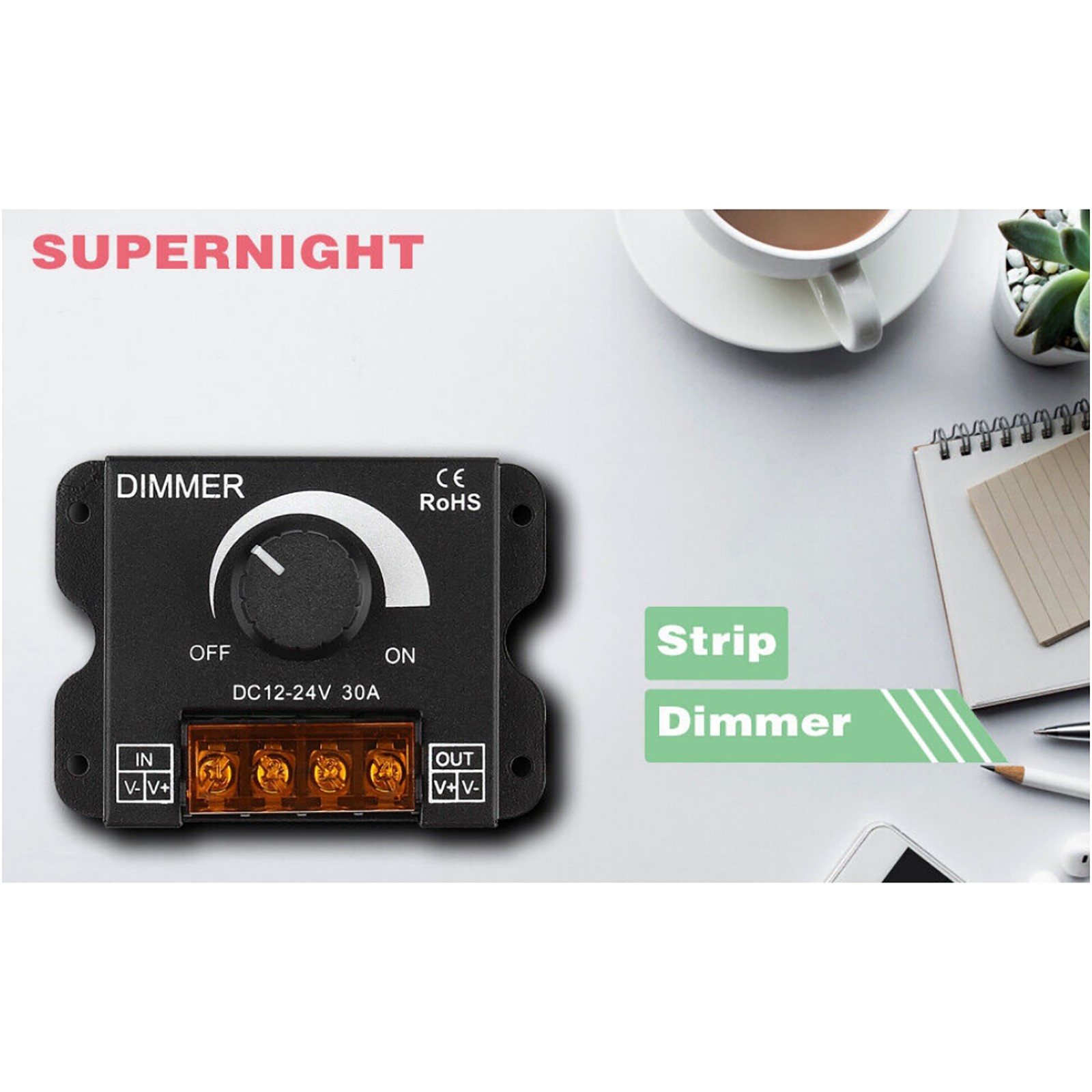 1 Pc Dimming Controller Knob ON/Off Switch Accessories For LED Light Strip