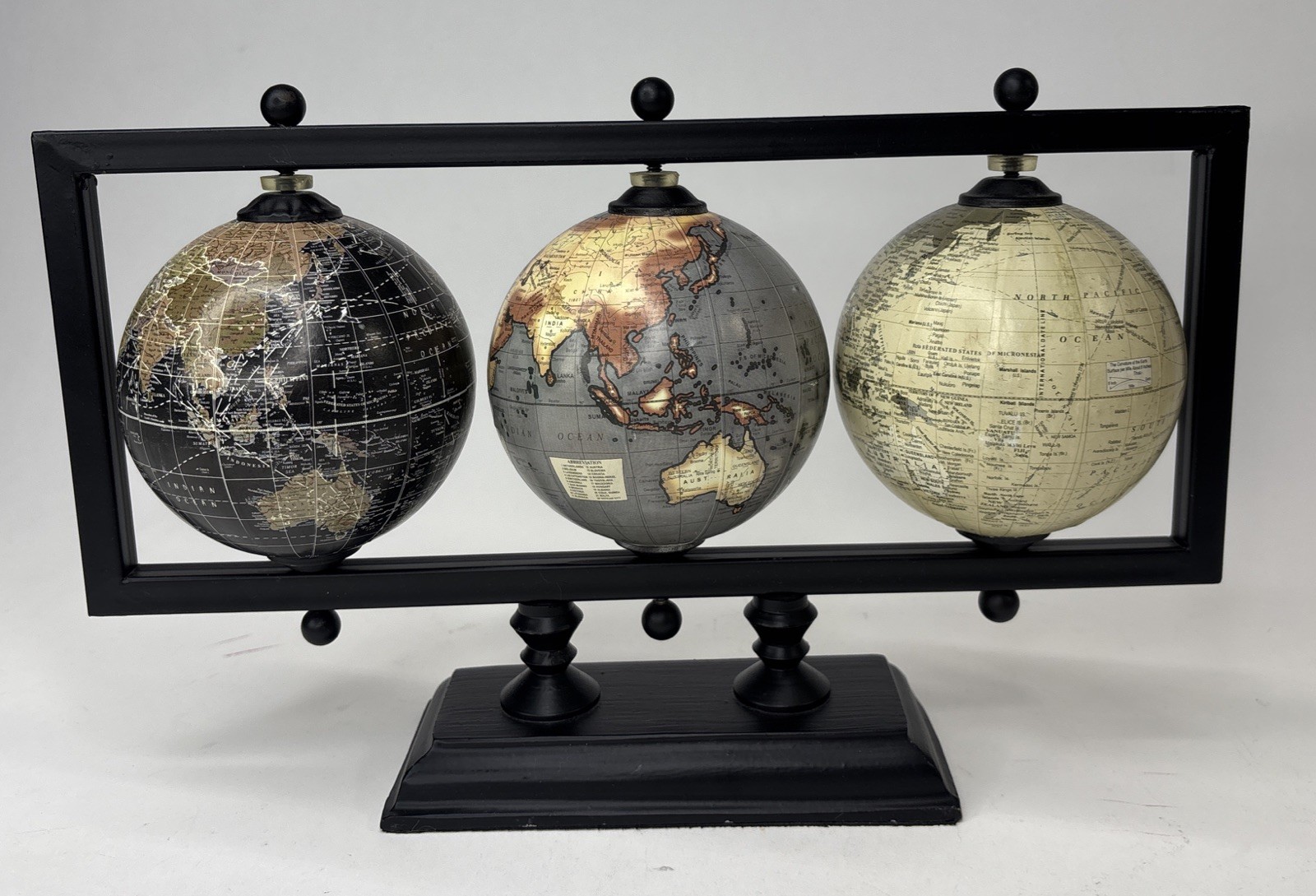 Stunning 4'' Earth Globe Elegant Office Decor World Globe Sturdy Stand Metal Frm