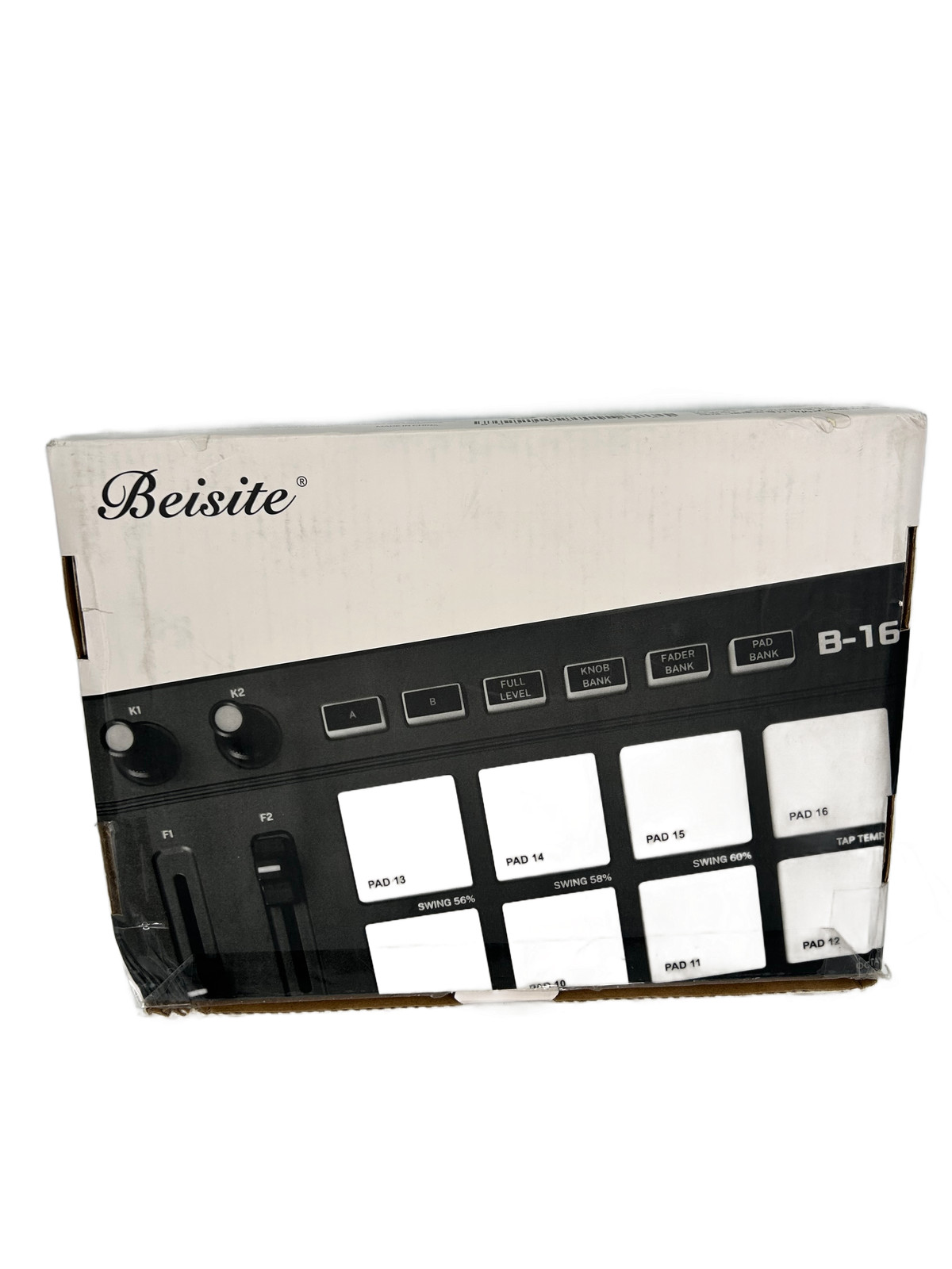 Beisite B-16 MIDI Pad Controller USB Drum Machine Beat Maker 16 Backlit Pads