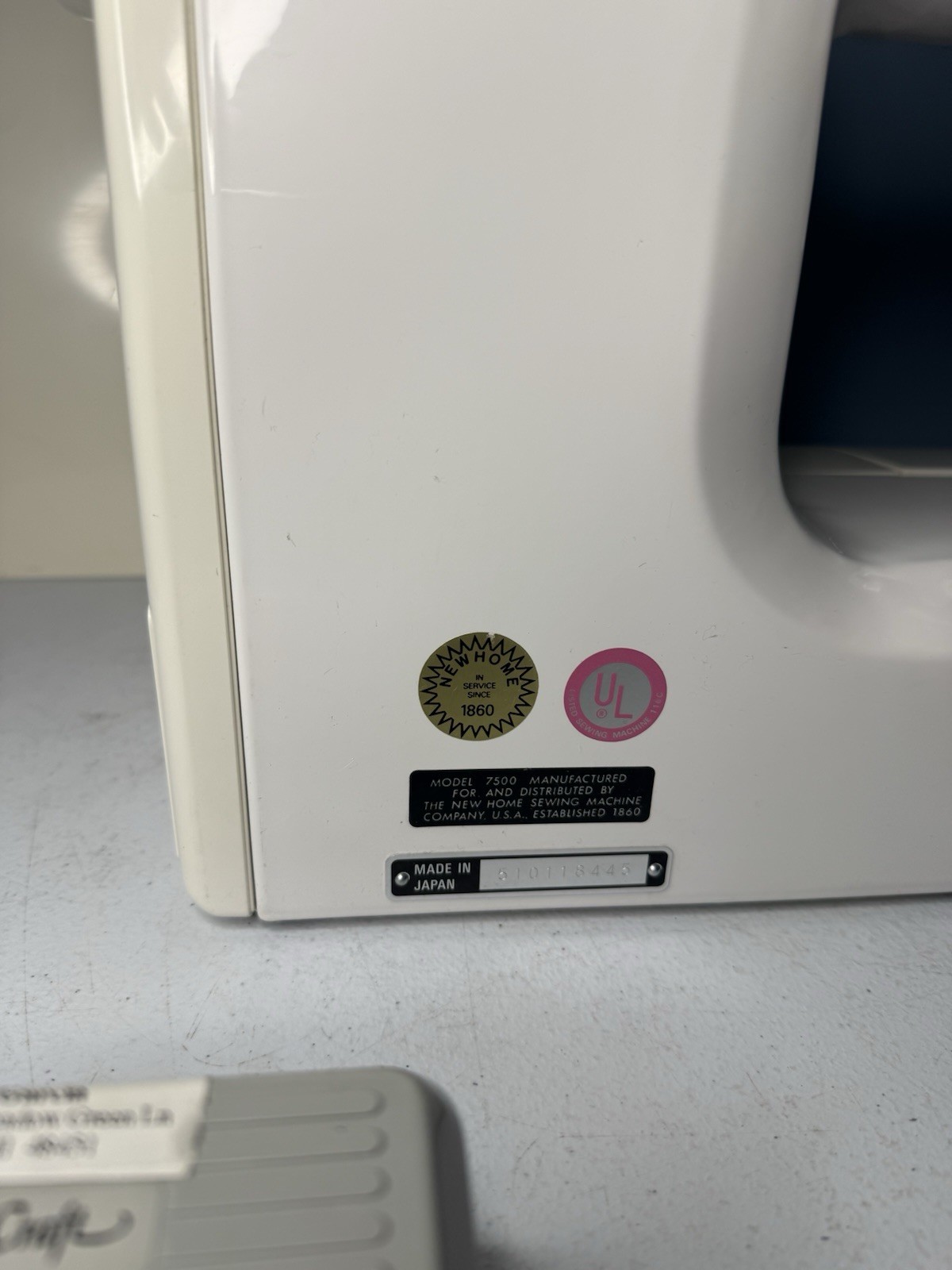 Janome New Home Memory Craft 7500 Sewing Machine Tested Working Nice Condition