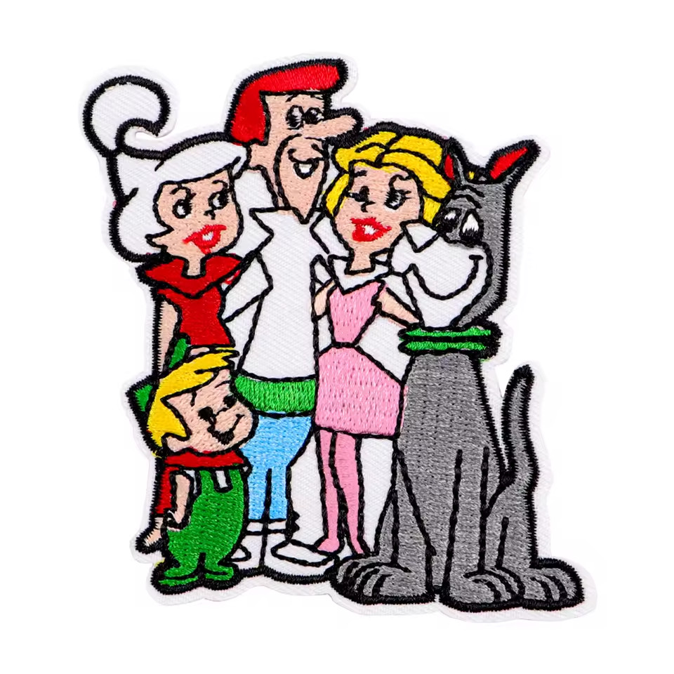 The Jetsons Fam Vintage Cartoon TV Show Retro Iron on Patch Applique Embroidered