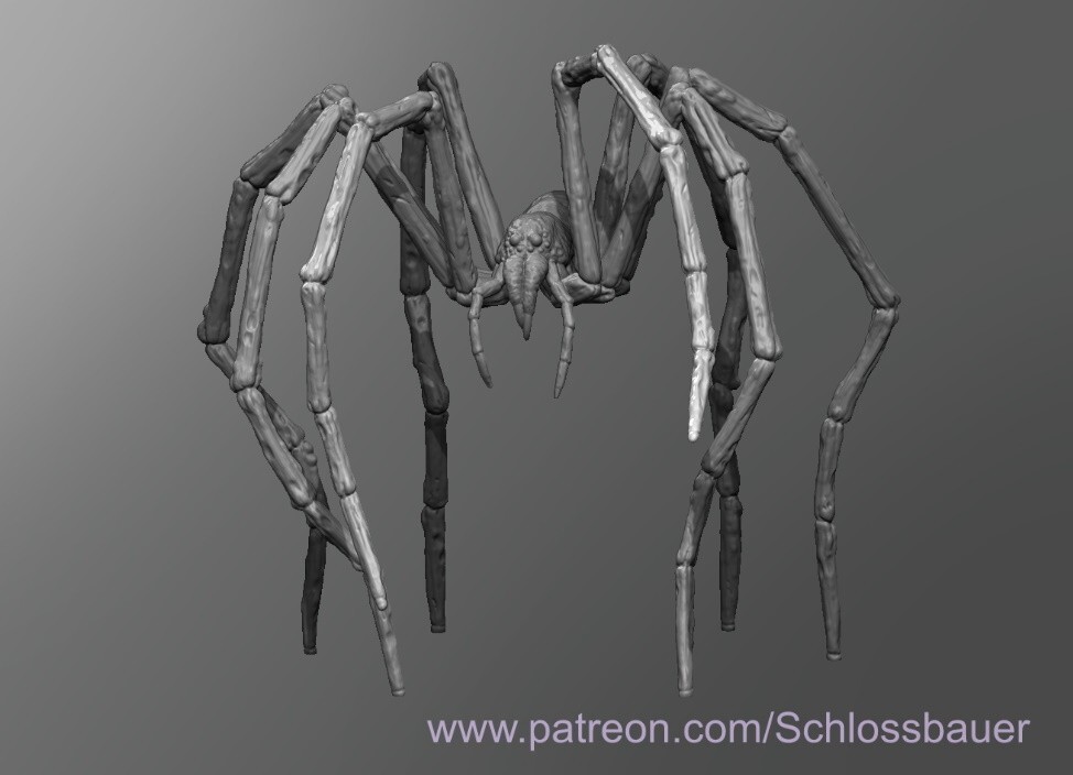 Dungeons and Dragons - HD Resin Print - Large Shadow Beast - Tomb Spider