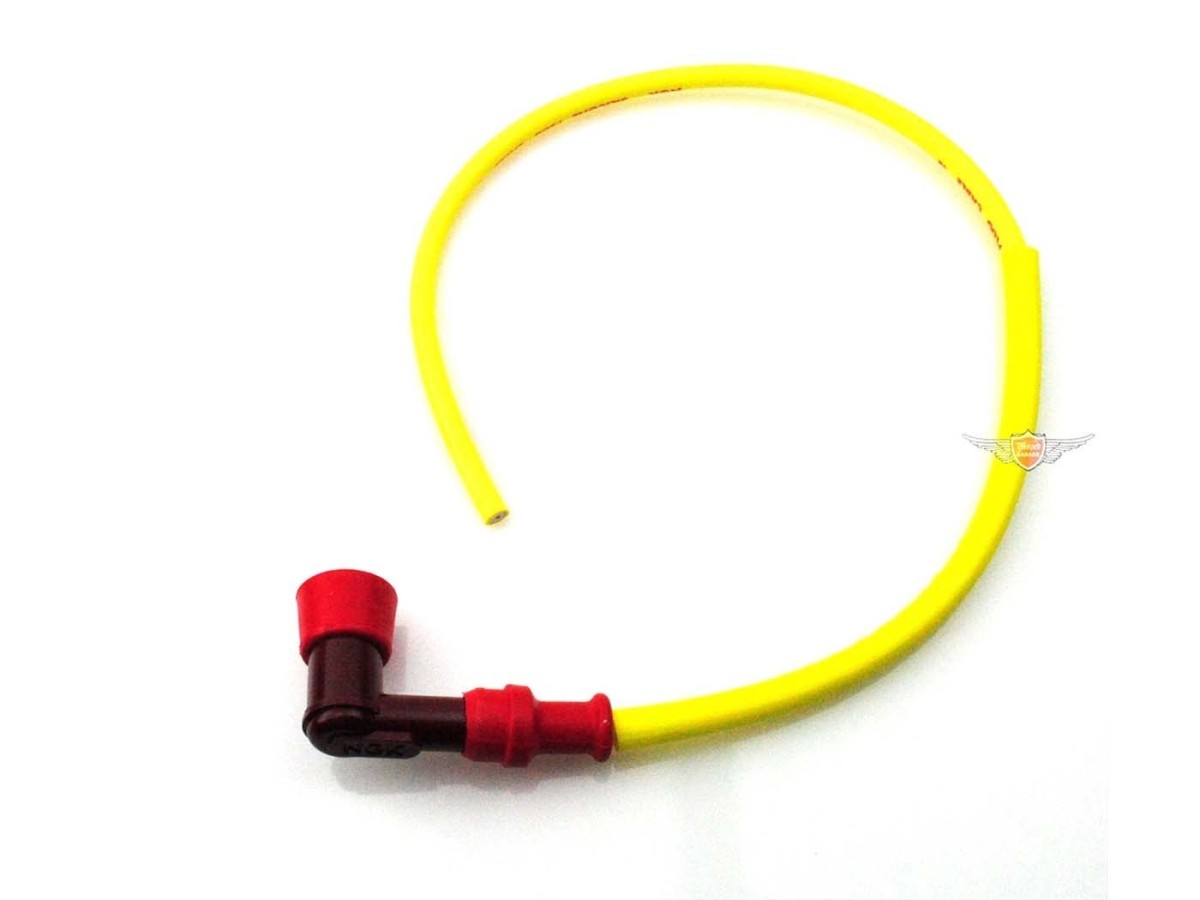 Spark plug cap NGK 90 degrees red 5k Ohm With silicone cable 50 cm for Zündapp,