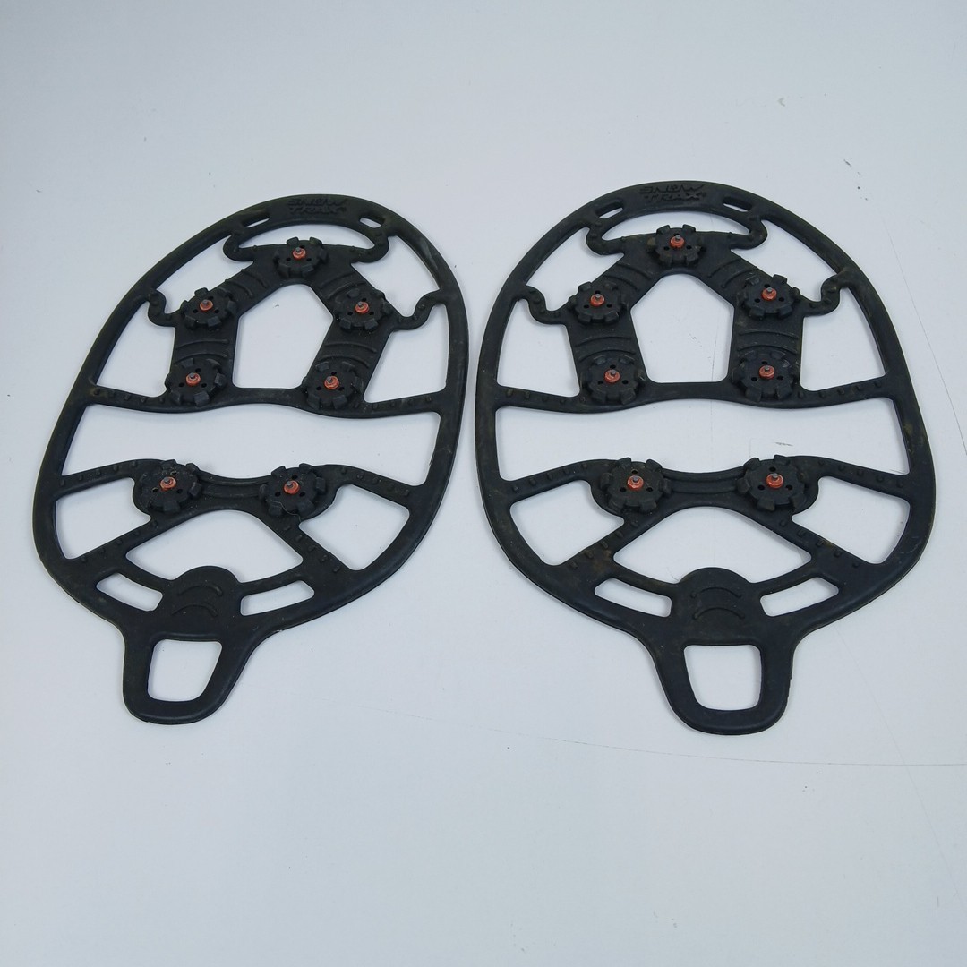Snow Trax Unisex Snow Shoes Foot Traction Snow Ice Black Size L/XL, Over Shoes