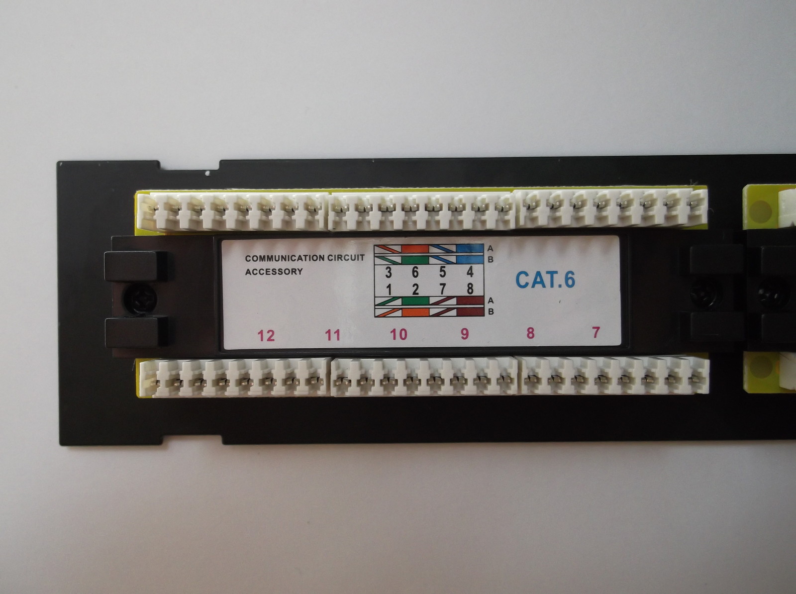 Cat6 12 Port Patch Panel 2 Pcs Pack Free Shipping Tuff Jacks Quality