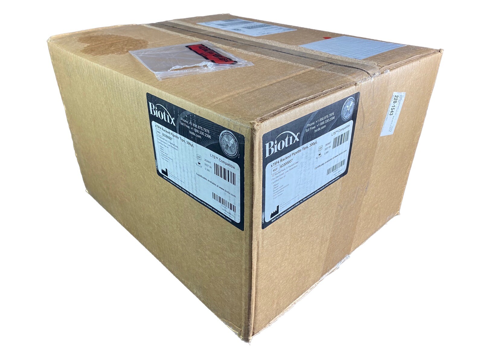 BIOTIX 300µL xTIP4 LTS Compatible Racked Pipette Tips 63300007 (4800/cs)
