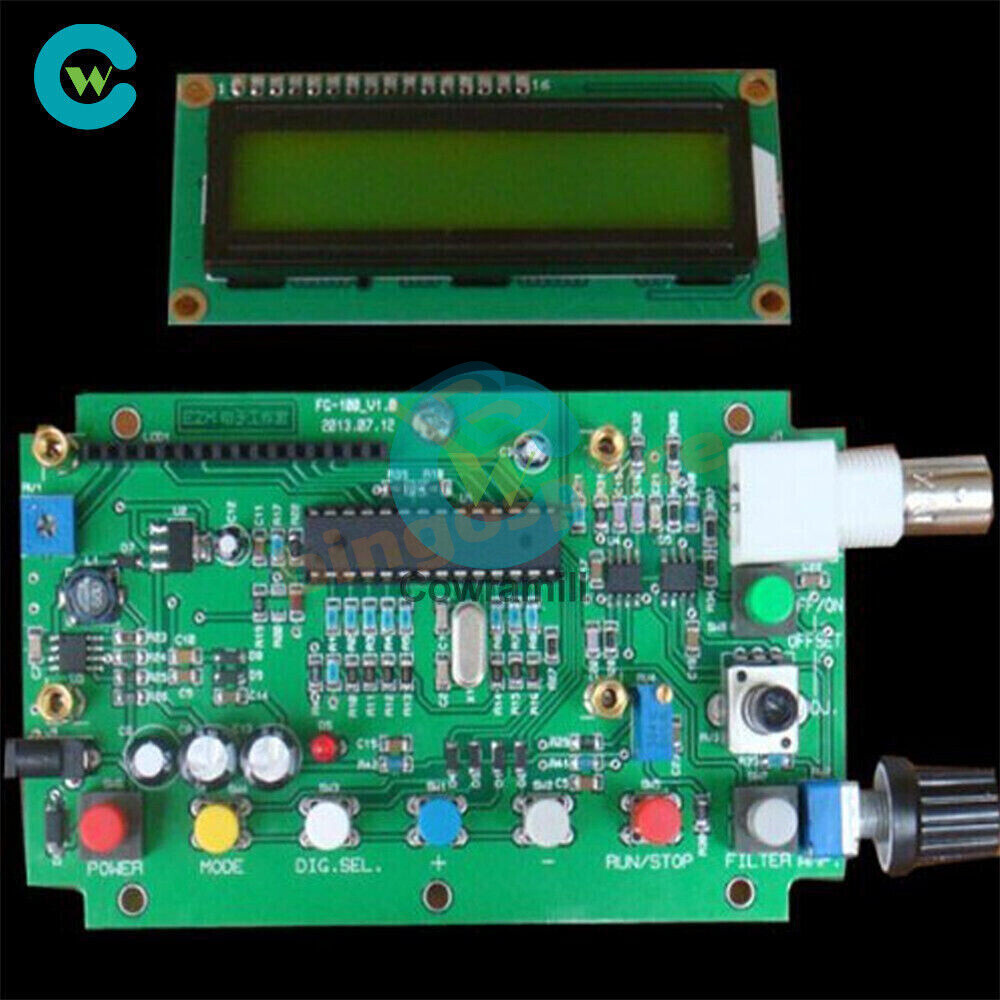DDS Function Signal Generator Module 1HZ-500KHz Sine +Square Wave + Case FG-100b