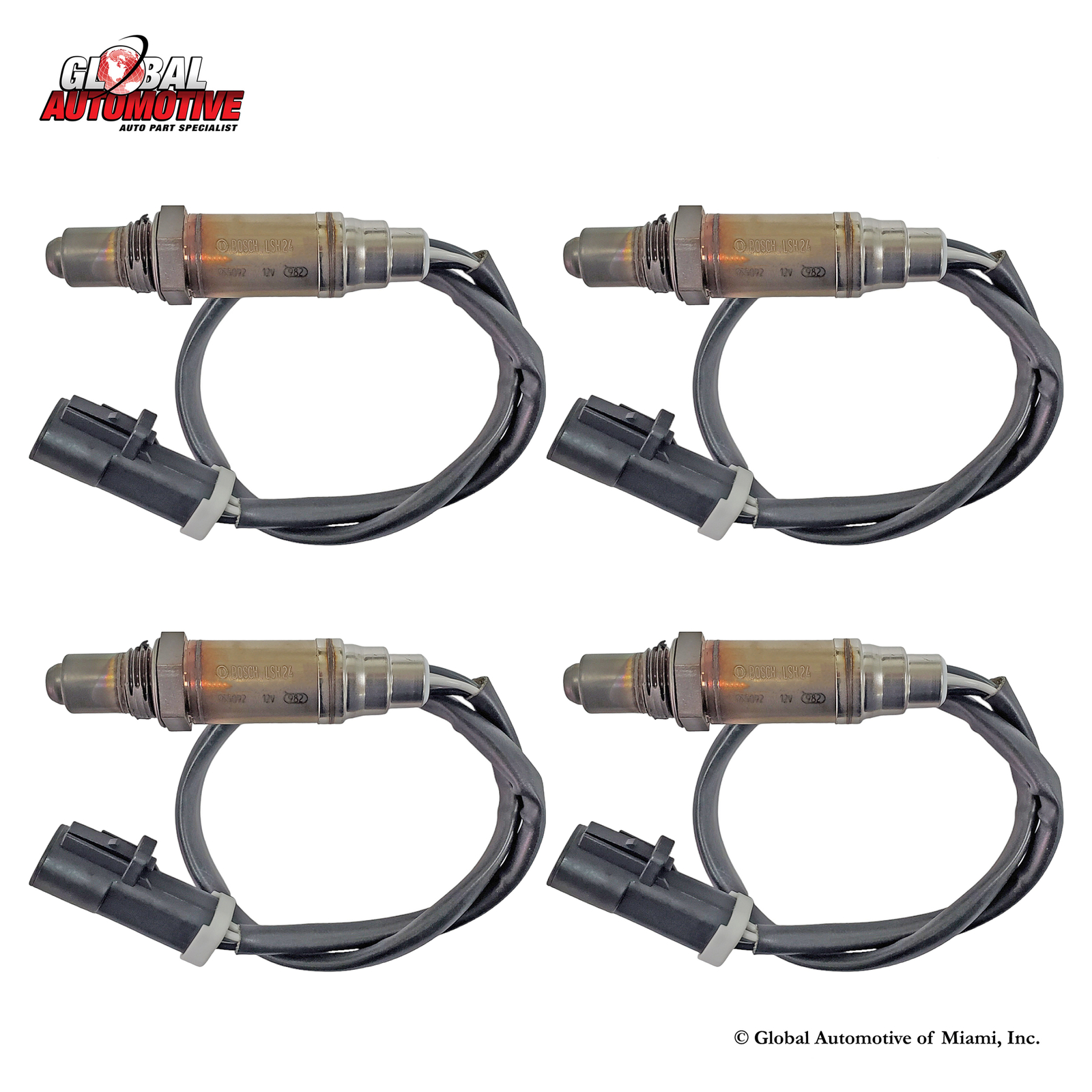 Set of 4 Bosch Oxygen O2 Sensor for 1997-2008 Ford F150 Pickup 4.2L 4.6L 5.4L