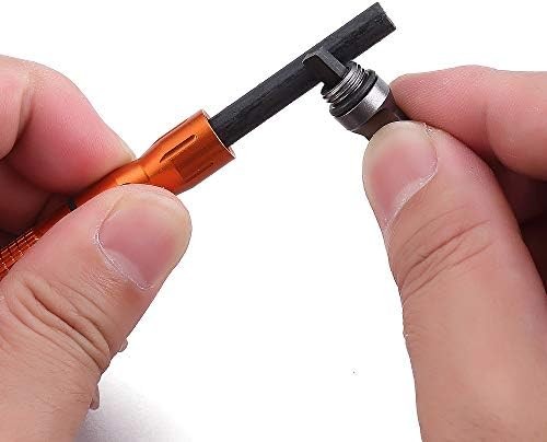 Compact Fire Starter, with Scraper Striker, DOSMAMZ 3PCS Replaceable Threaded Fe