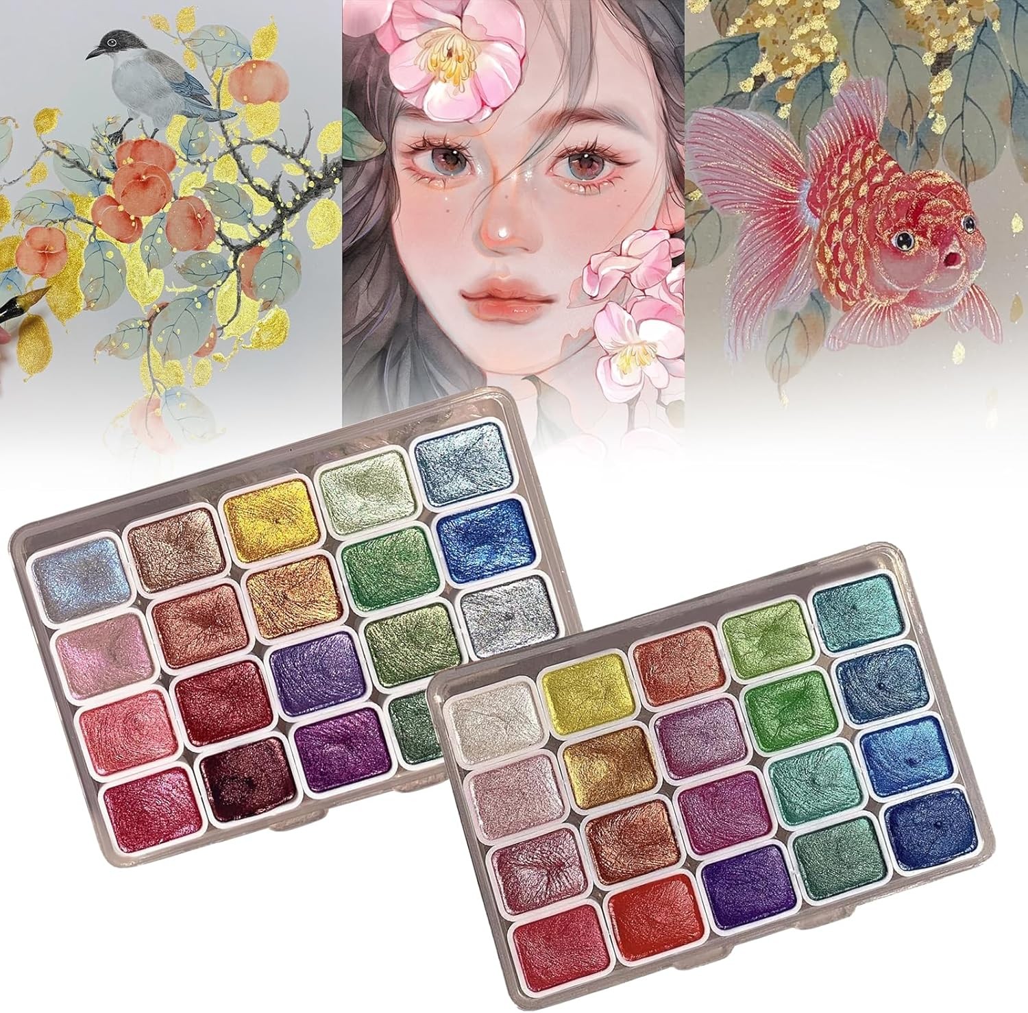 40 Color Forestry Shifting Watercolor Painting 1 Fl Oz (Pack of 2), color