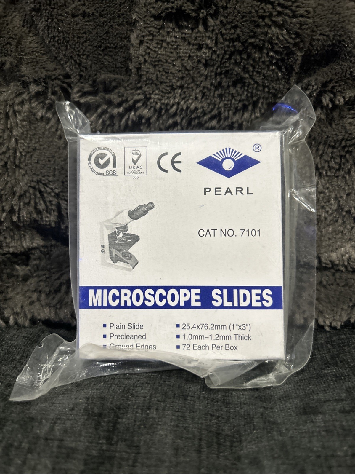 PEARL Microscope Slides, 50 Count, #7101, 1" X 3". New In Package.