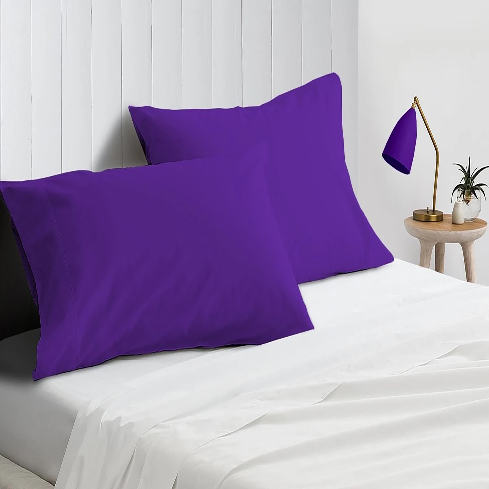US Choice Bedding Collection 800 Thread Count Egyptian Cotton Purple Solid