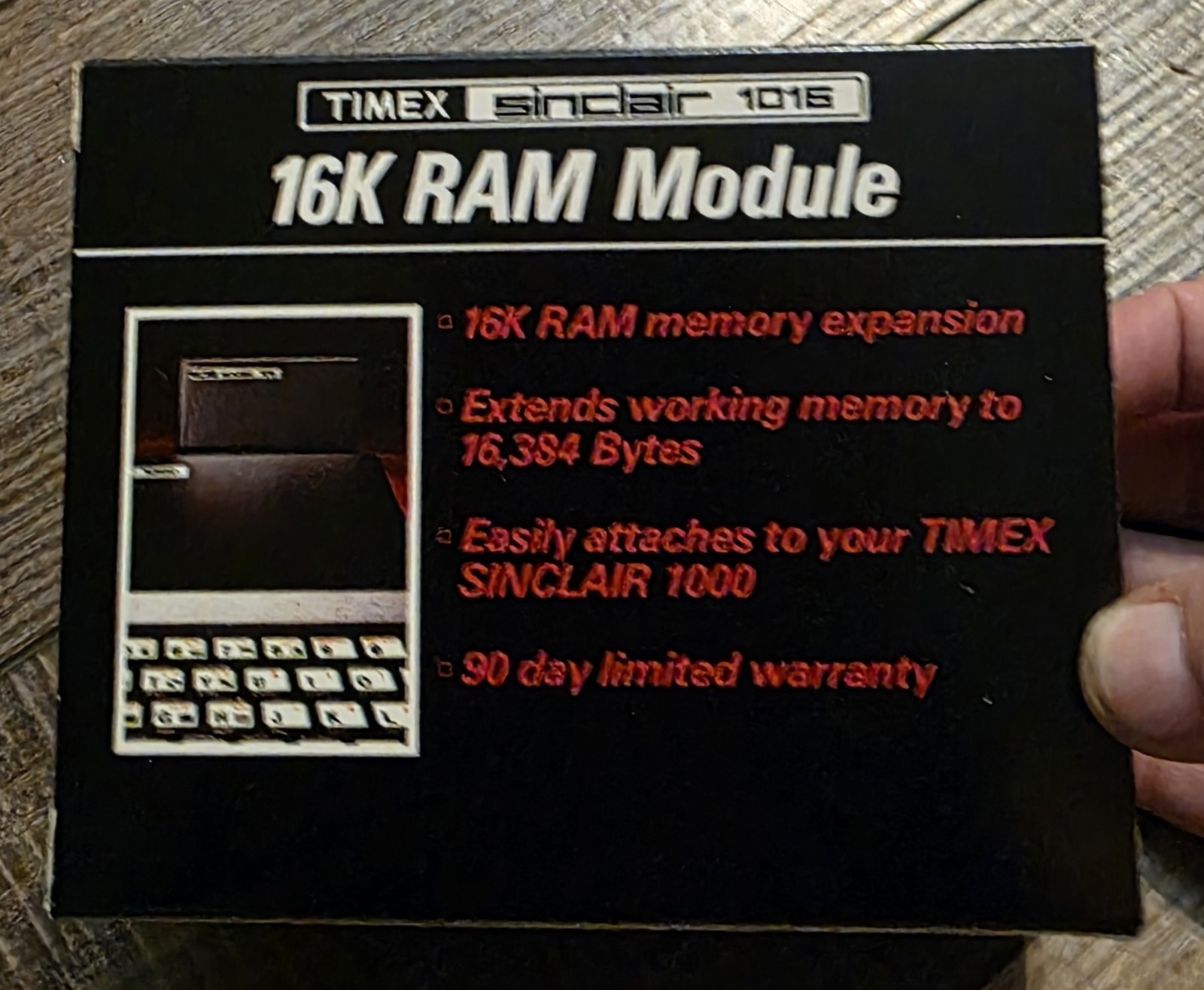 Timex Sinclair 1000 Vintage Personal Computer/ Extra Ram/Checkbook Manager New
