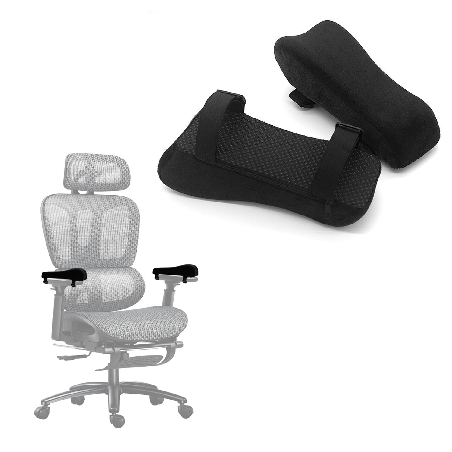 Ergonomic Office Chair Arm Pads Memory Foam Cushion Elbow Relief Support