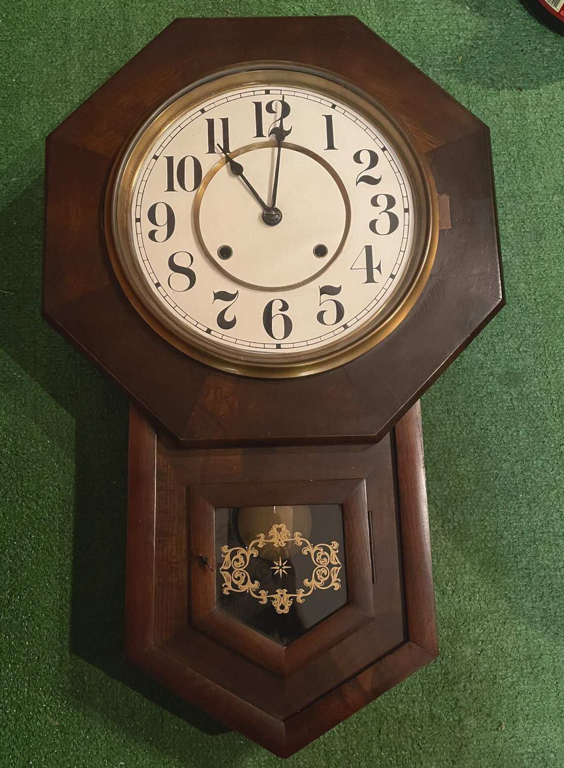Antique Schoolhouse Style Wall Clock