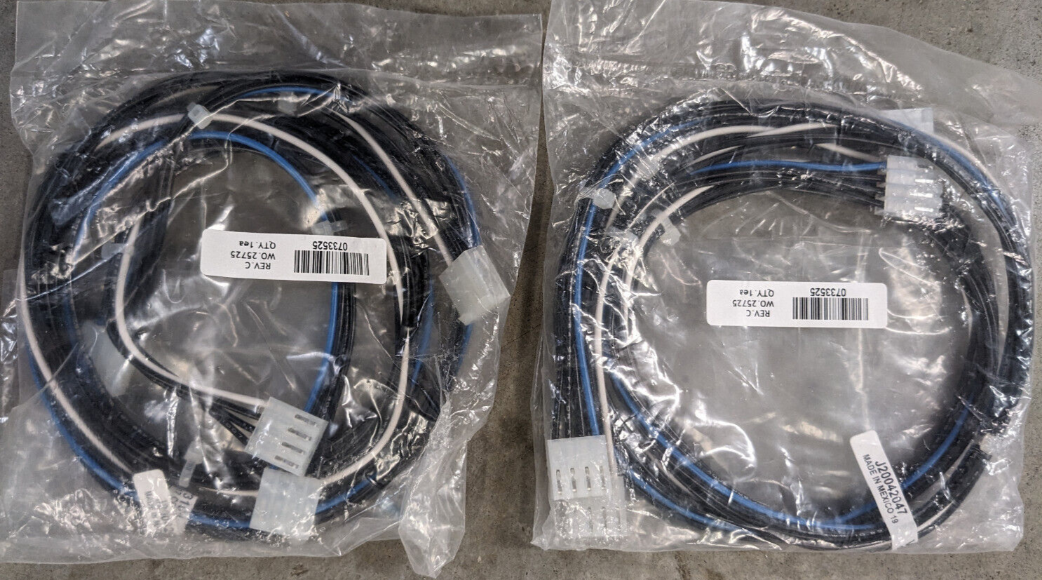 Two (2) SIMPLEX TYCO SECURITY FIRE ALARM SYSTEM HARNESS ASSY - #0733525 - NOS