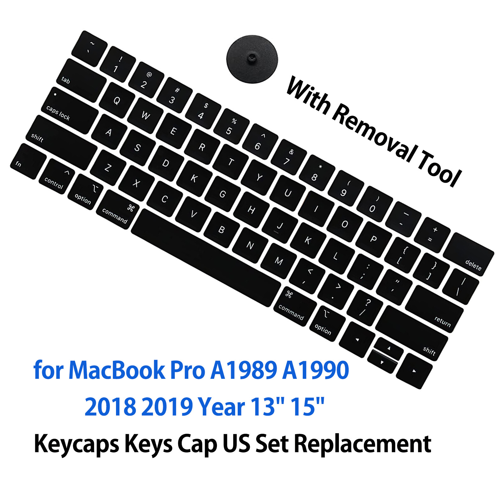 New Keyboard Key Cap for Macbook Pro 13" 15" A1989 A1990 Keycap 2018 2019