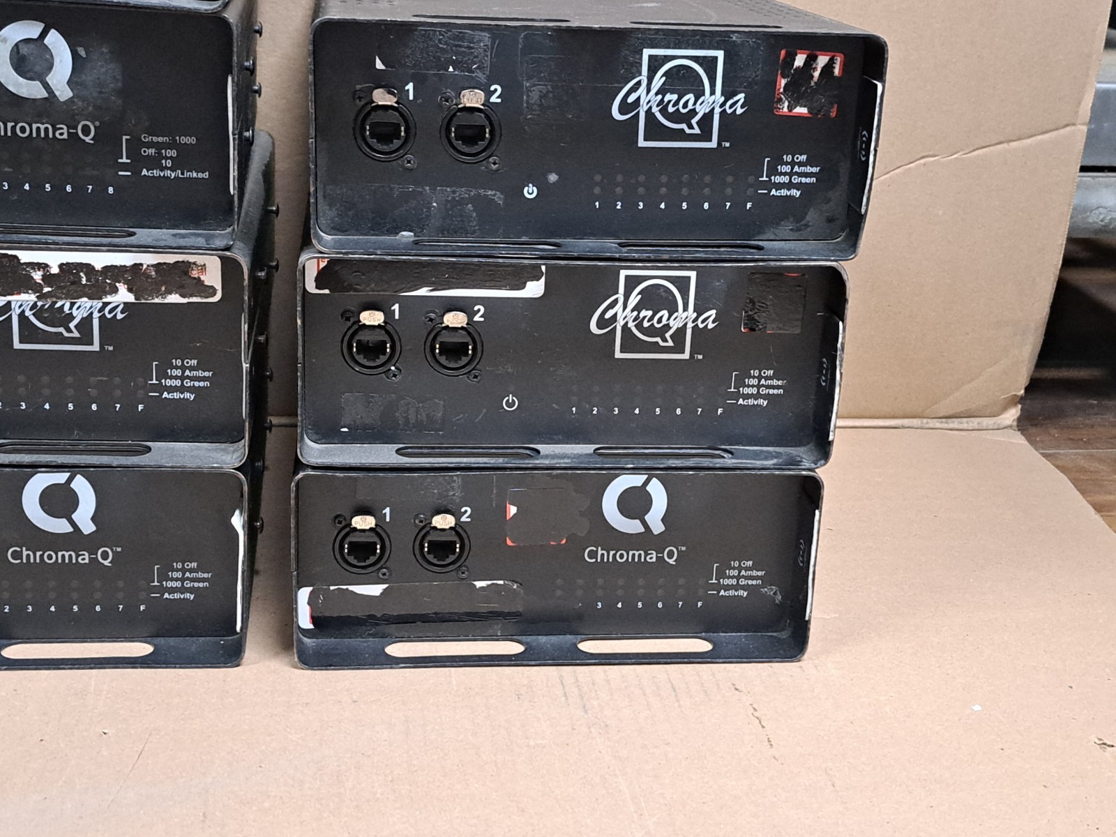 Chroma-Q CHES07 7 Port EtherSwitch 10/100/1000 Ethercon Network Switch Magic Box