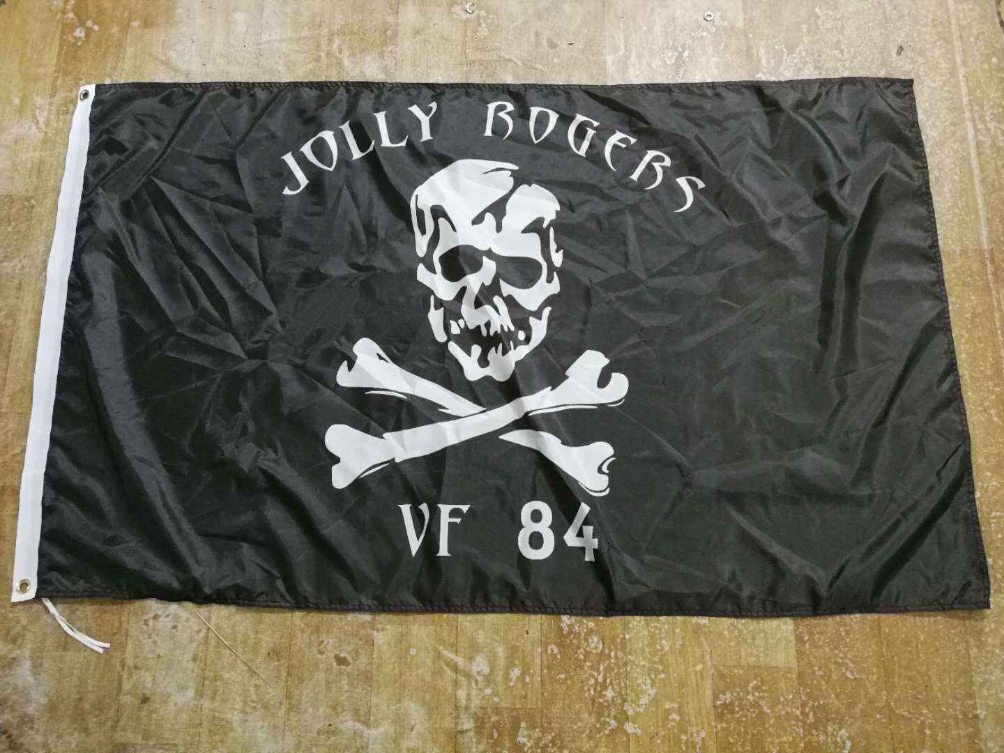 USN VF-84 Jolly Rogers 3x5 ft Single-Sided Flag Banner