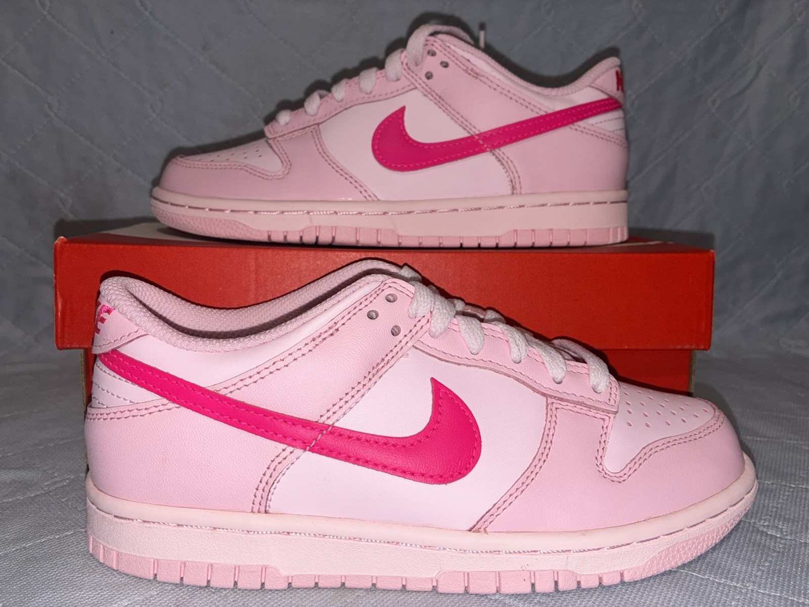 NEW Nike Dunk Low Triple Pink GS Size 4Y/5.5Women's (DH9765-600)