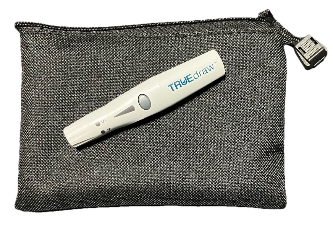 TRUE Draw Lancing Device~No Box~With 4 x 6 Nylon Carrying Case~$9.88~FR SHIP