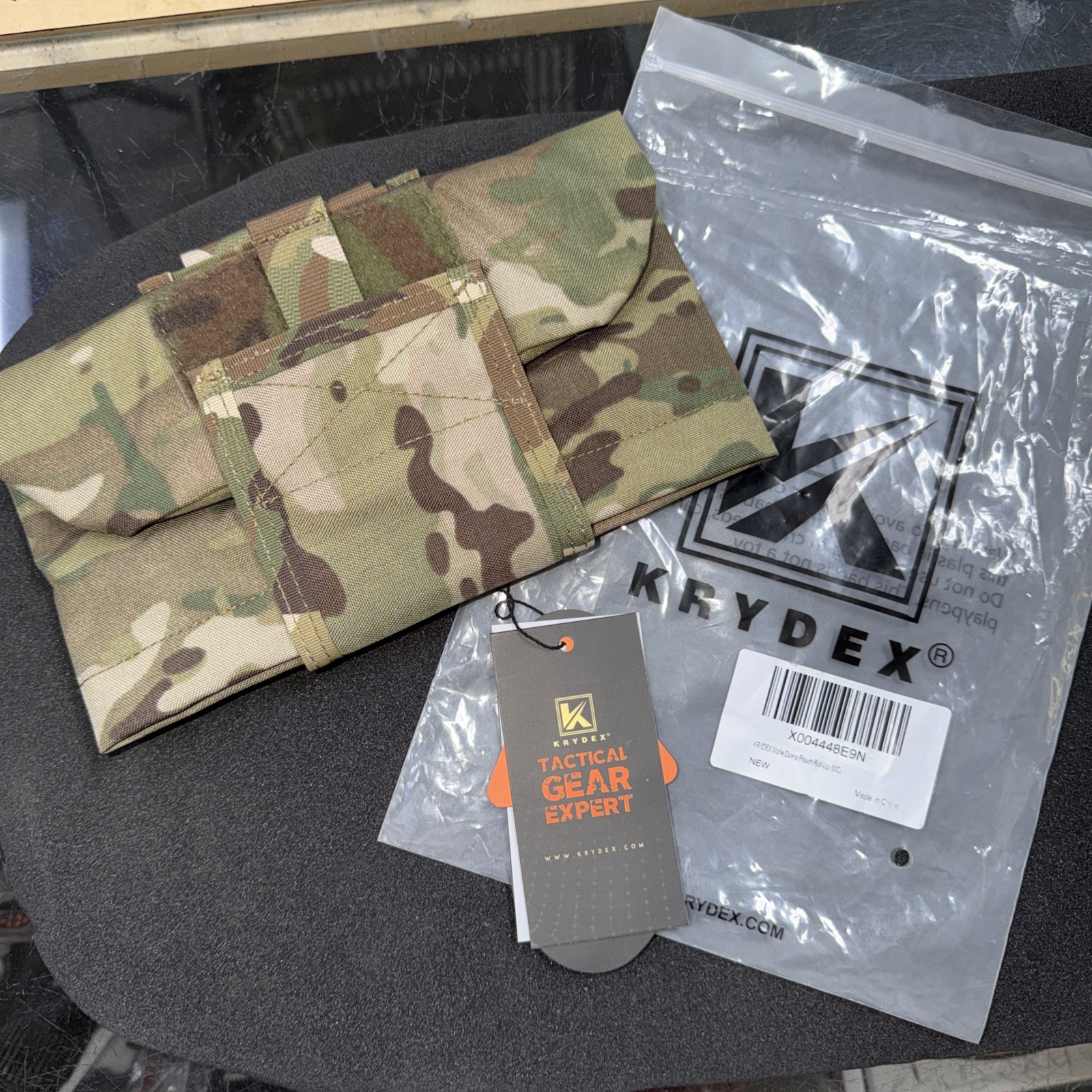 KRYDEX Molle Dump Pouch Roll-Up Drawstring Magazine Utility Pouch Folding Dump