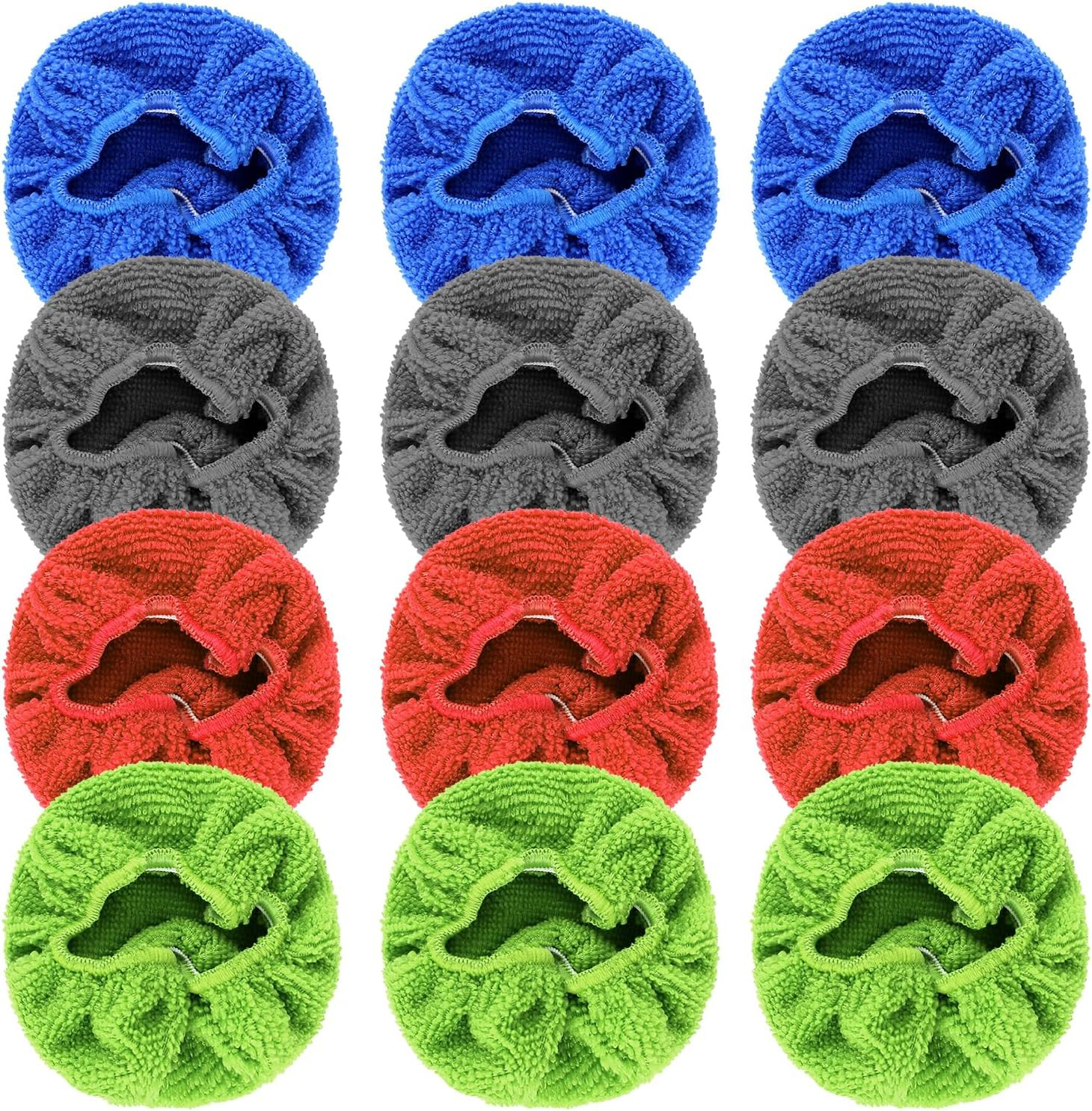 12PCS Car Windshield Cleaning Tool Bonnets, Microfiber Cleaning Cloth for Win...