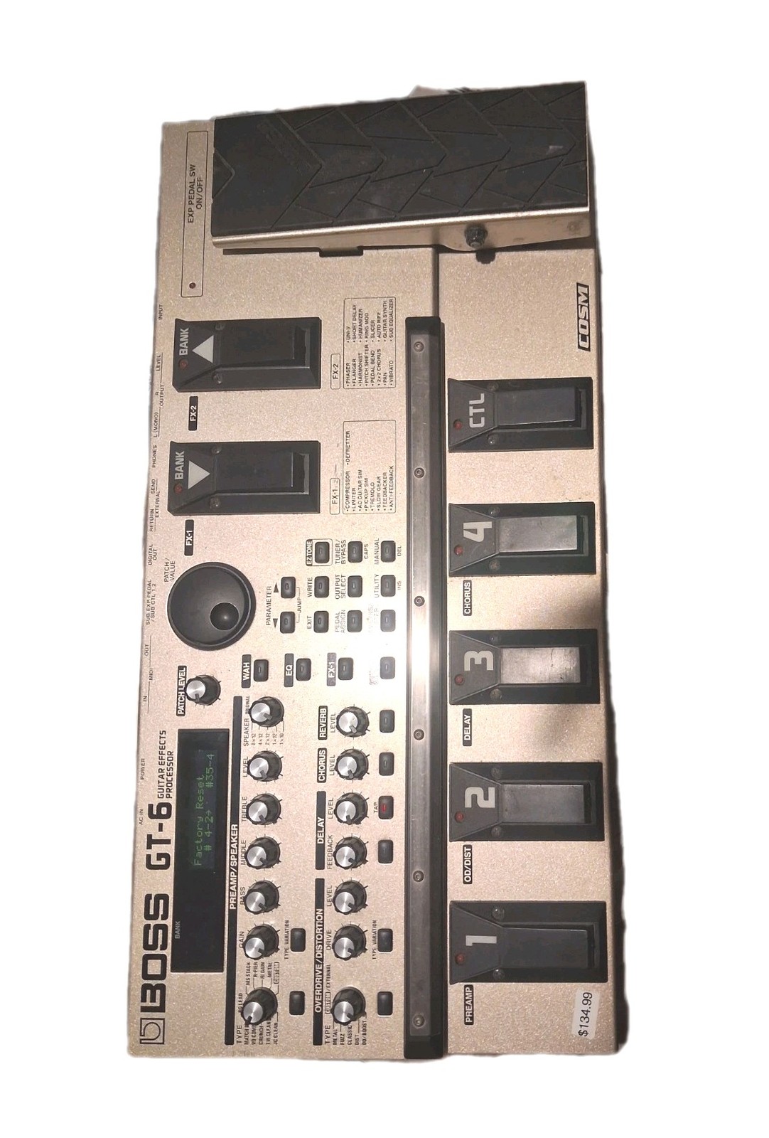 ​BOSS GT-6 Guitar Effects Processor – COSM Multi-Effects Floorboard