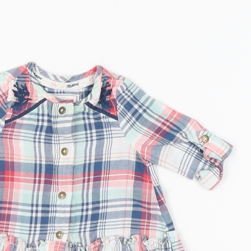 Marhmellow Multicoloured Plaid Button-Up for Babies