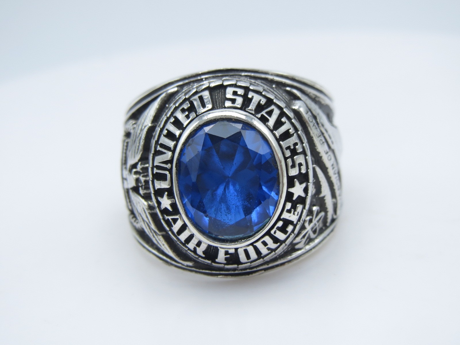 SILVER 925 , RING , USAF , US AIR FORCE RING , USAF , RING , US SIZE 10