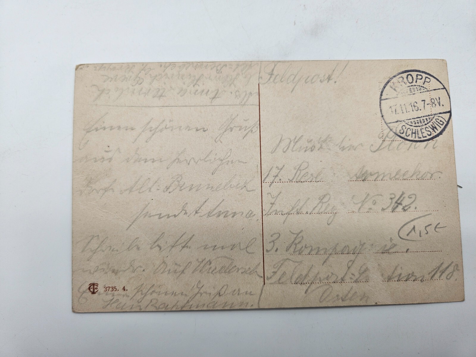 HA2028: Postcard, Only Who the Longing Kennt