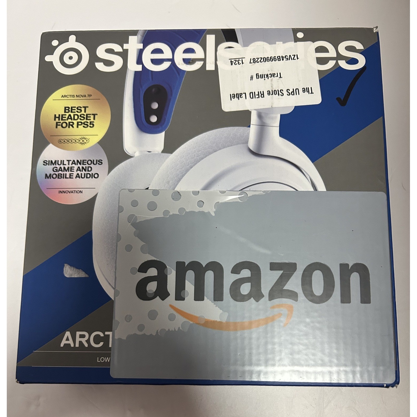 SteelSeries Arctis Nova 7P Wireless Gaming Headset White Blue PS5 PS4 PC Switch